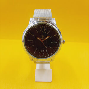 Scheffer"s Metal Strip Round Shape Analog Watch For Female