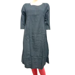 IMARA The Black Buttons Kurta