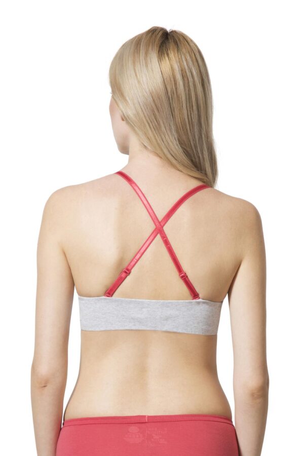 Women Anti Bacterial Padded Live-In Bra - Wireless And No Slip Strap