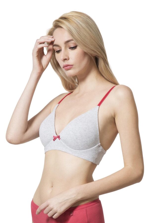 Women Anti Bacterial Padded Live-In Bra - Wireless And No Slip Strap