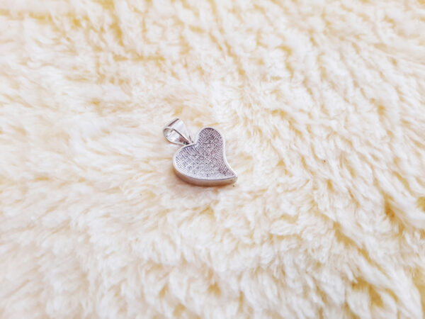 92.5 Silver Heart Shape Pendant (2 GM)