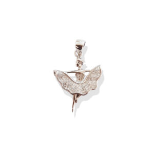 92.5 Silver Girl Shape Pendant for Women (2 GM)