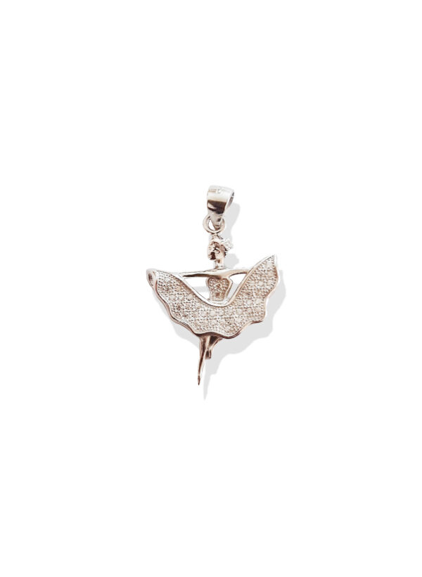 92.5 Silver Girl Shape Pendant for Women (2 GM)