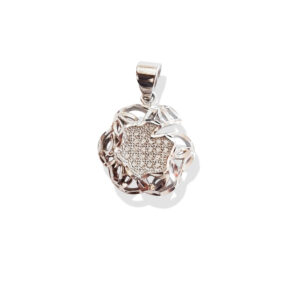 92.5 Silver Flower Shape Pendant for Women (2 GM)