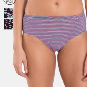 Jockey Women Comfort Printed Hipster Briefs (Pack of 3)