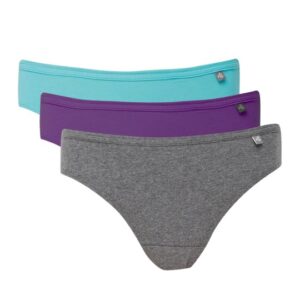 Jockey Women Medium Coverage Cotton Mid Waist Bikini (Pack of 3)