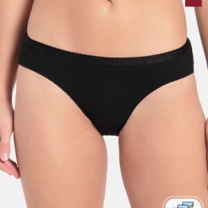 Jockey Women Medium Coverage Cotton Mid Waist Bikini Briefs (Pack Of 3)