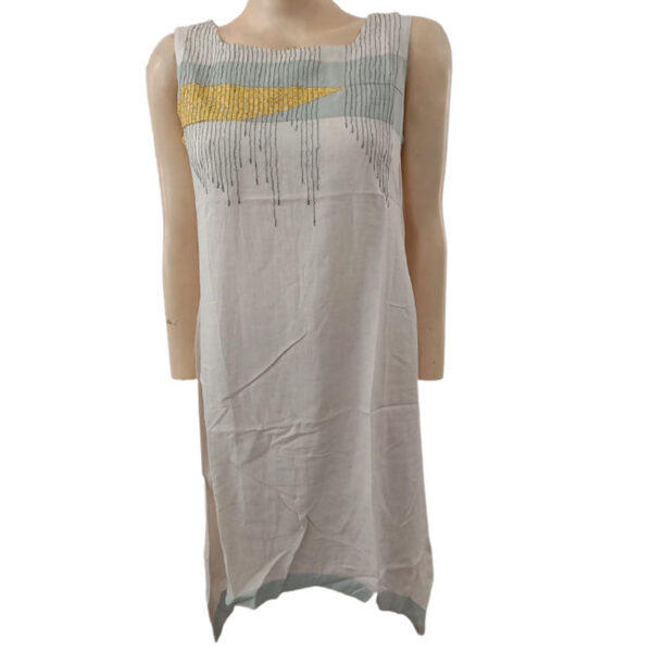 IMARA Boxed Out Geometric Off-White Kurta