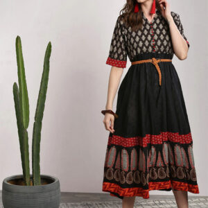 Sangria Women Printed A-Line Dress