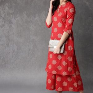 Anouk Women  Printed Kurta with Palazzos