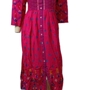 Sangria Mughal Printed Anarkali