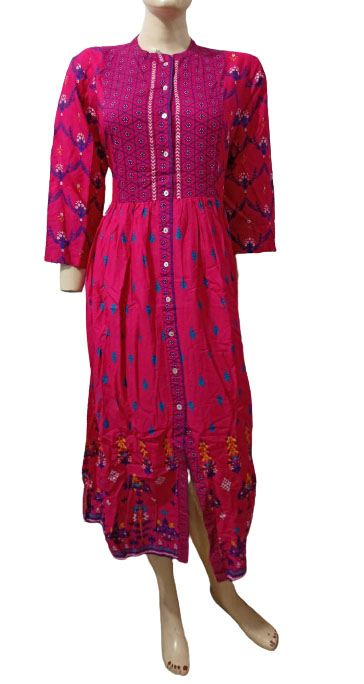 Sangria Mughal Printed Anarkali