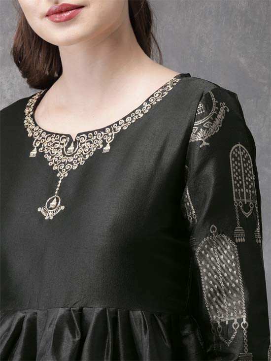 Anouk  Solid A-Line Kurta