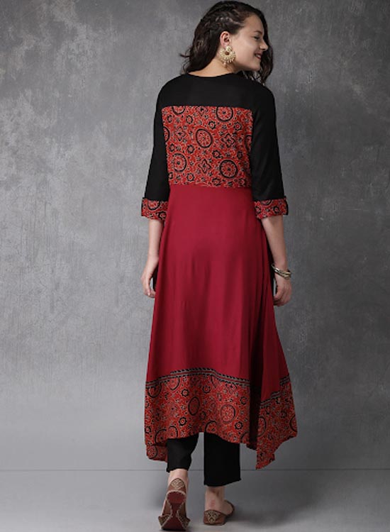 Anouk Women Printed Kurta with Trousers