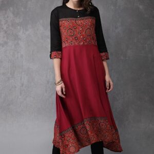 Anouk Women Printed Kurta with Trousers