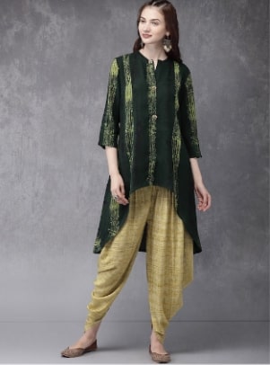 Anouk Printed Kurta with Patiala