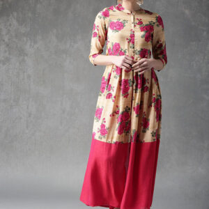 Anouk Printed Kurta with Trousers