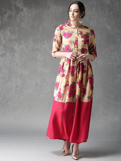 Anouk Printed Kurta with Trousers