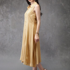 Anouk Solid A-Line Layered Kurta