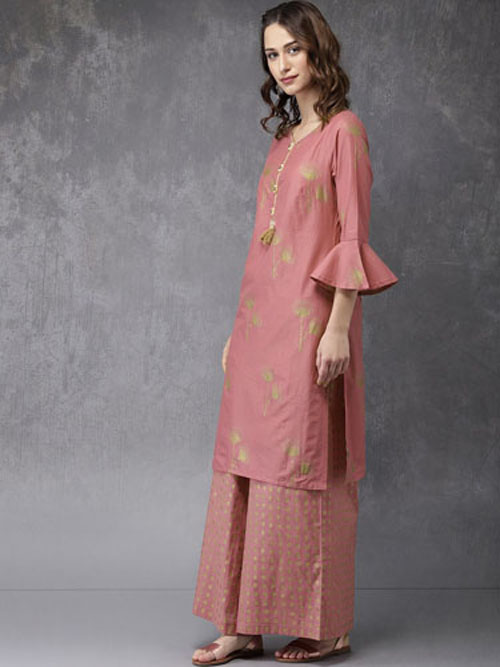 Anouk Printed Kurta with Palazzo