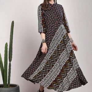 Sangria Printed A-Line Kurta