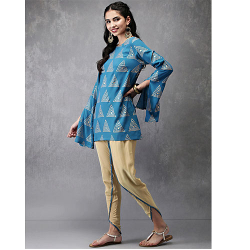 Anouk Printed Kurti with Harem Pants