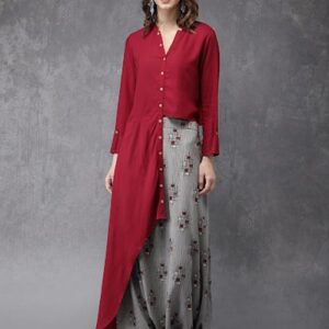 Anouk Women Solid Kurta with Trouser