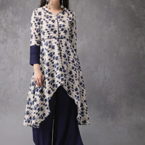 Anouk Women Printed Kurta with Palazzo