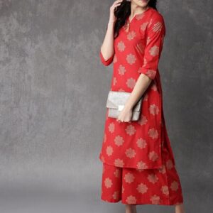 Anouk Printed Kurta with Palazzos