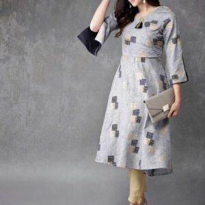 Anouk Women  Printed A-Line Kurta