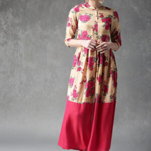 Anouk Women Printed Kurta with Trousers