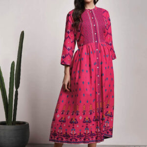 Sangria Mughal Printed Anarkali