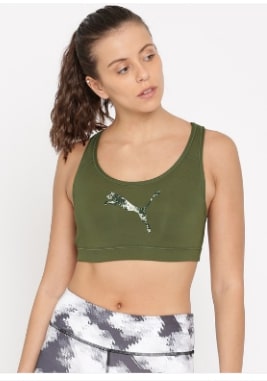 Puma Printed Non-Wired PWRSHAPE Sports Lightly Padded Bra