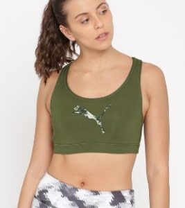 Puma Printed Non-Wired PWRSHAPE Sports Lightly Padded Bra