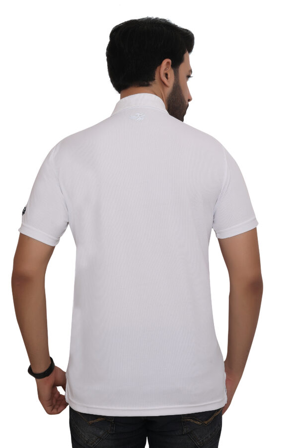 Flying Machine Polo T-Shirt Dryfit, White