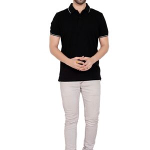 EXCLUSIVE COMFORT T-SHIRTBLACK With White Tipping