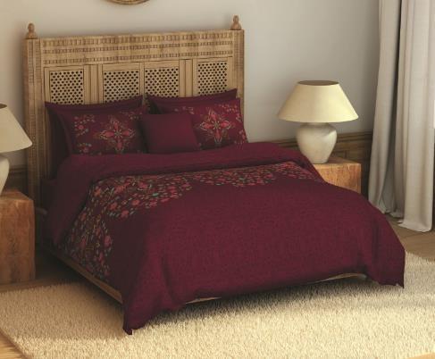 Welspun Rangana Satin Double Bed sheet