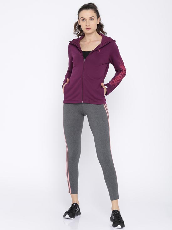 Puma Women Solid ENERGIZED FZ Sporty Jacket