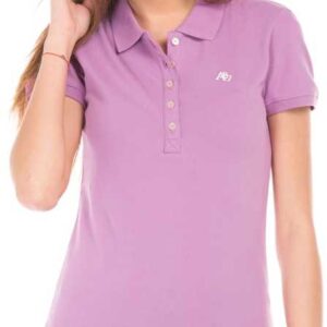 Aeropostale  Printed Women Polo Neck T-Shirt