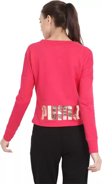 Puma  Full Sleeve Solid Women Sweatshirt