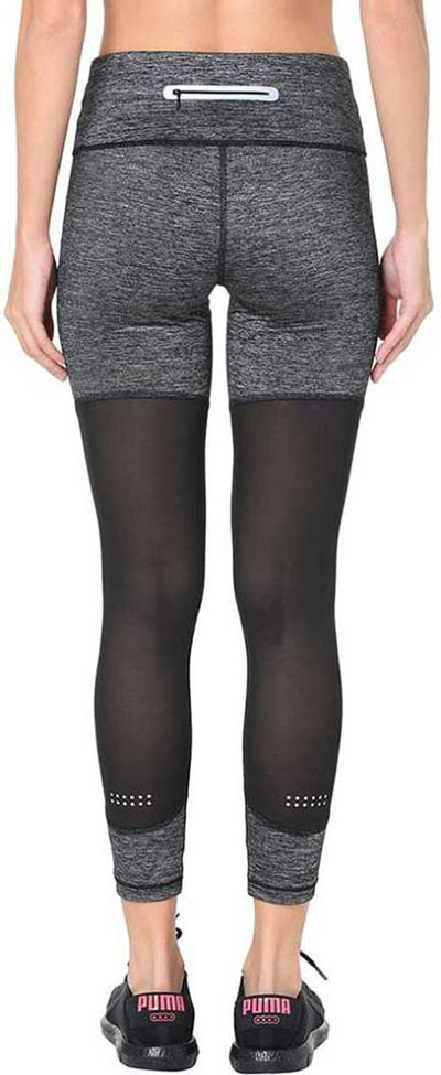 Puma Solid Women Black Tights