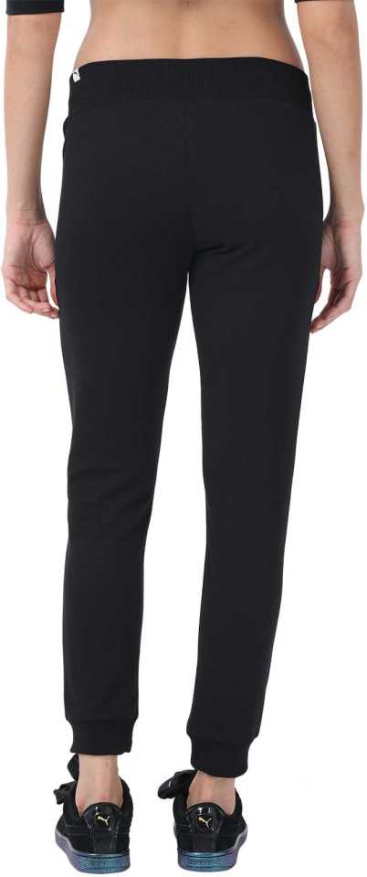 Puma Solid Women Black Track Pants