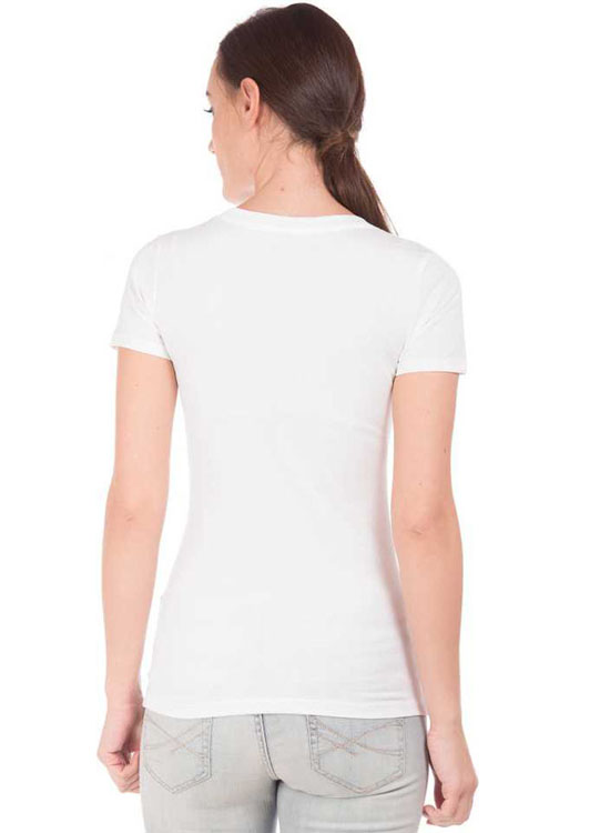 Aeropostale  Printed Women Round Neck White T-Shirt