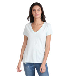 GAP  Solid Women V Neck T-Shirt