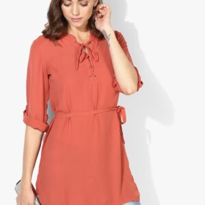 109F Orange Solid Tunic