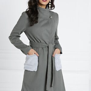 all about youWomen Grey Solid Duster Jacket