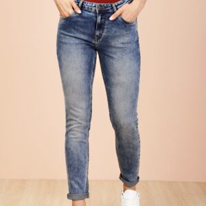 all about you Blue Skinny Fit Mid-Rise Clean Look Stretchable Jeans