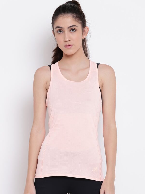 ADIDAS Women Peach-Coloured Supernova Running Tank Top