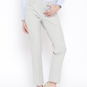 Annabelle by Pantaloons Light Grey Formal Trousers