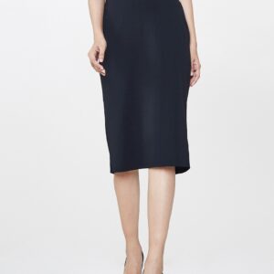 AND Women Black Solid Pencil Skirt